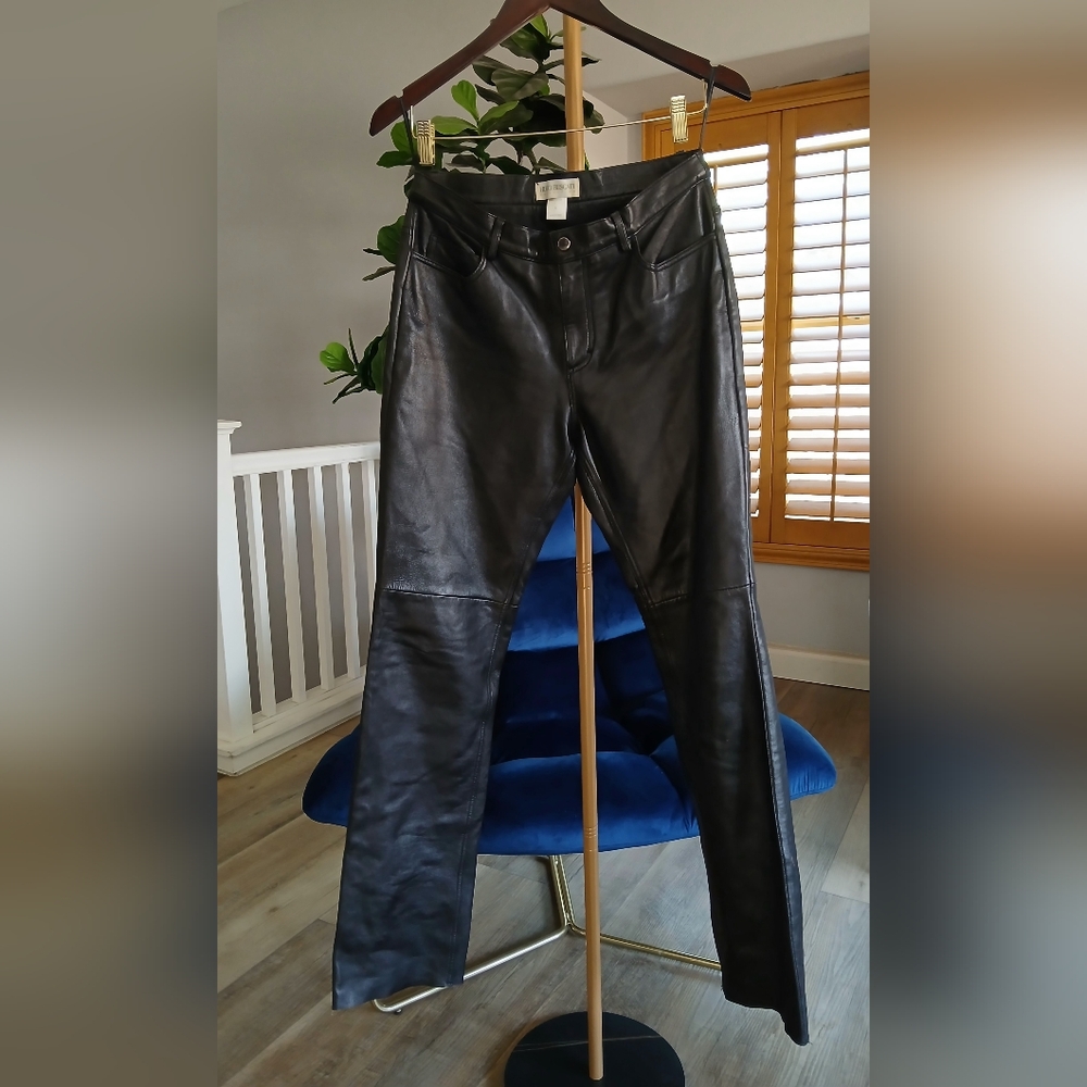 Hugo Buscati Collection Leather Pants. Size 6